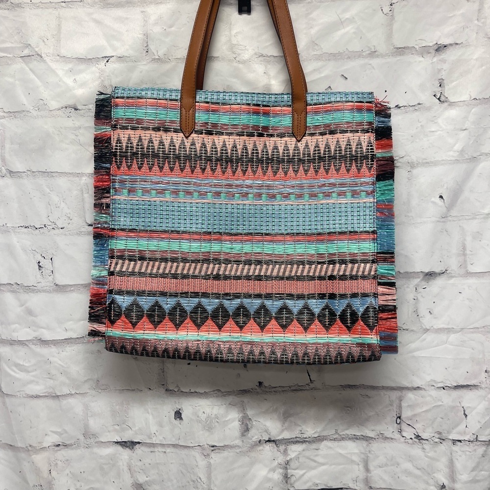Stella & Dot Raffia Tote/beach Bag